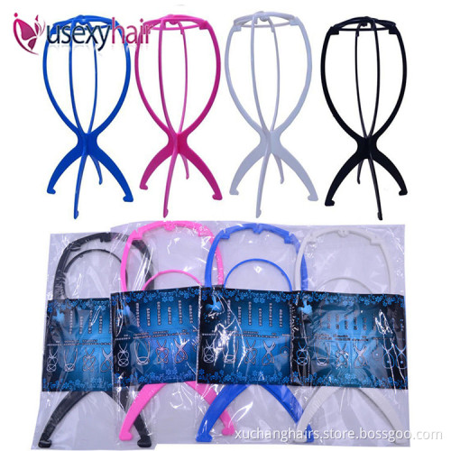 Profession cheap plastic wig stand display wig holder for long hair